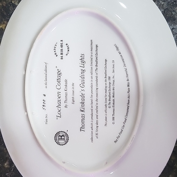 Set of 4 Thomas Kinkade's COLLECTOR'S Plates Bradford Exchange - Picture 5 of 9